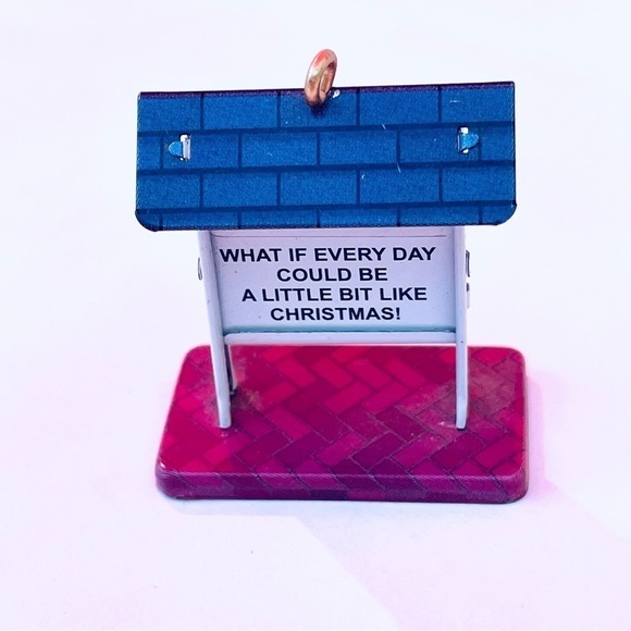 Hallmark Hometown Church with Sign Christmas Ornament Town and Country 2004 - Picture 9 of 13